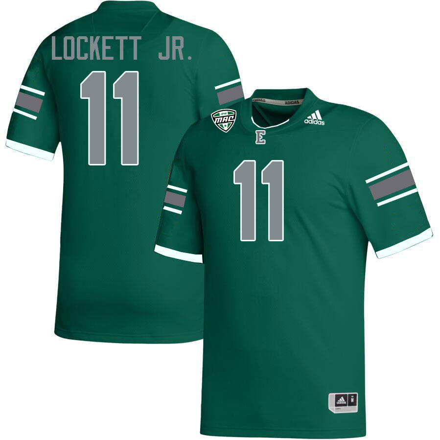 Eastern Michigan Eagles #11 Terry Lockett Jr. College Football Jerseys Stitched Sale-Green